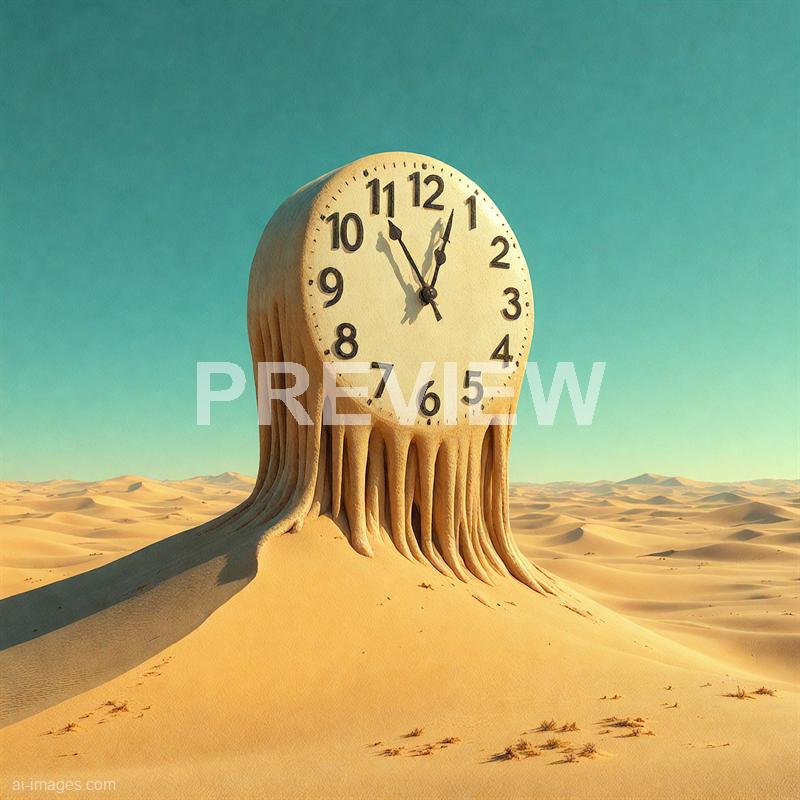 13450 - the-melting-clock-a-giant-clock-melting-over-a-desert_250705090023_00001